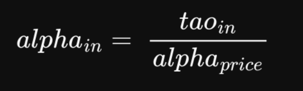 alpha_in calculation